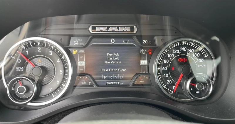Dodge RAM cena 239900 przebieg: 43563, rok produkcji 2019 z Bełżyce małe 379